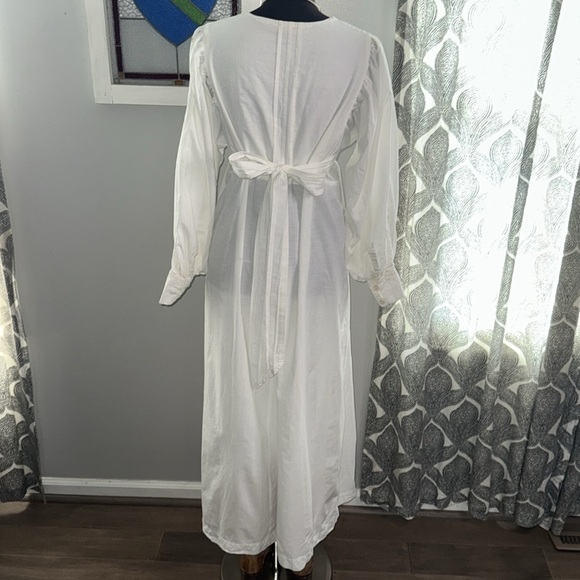 Sing & Smile Vintage 100% Cotton Maxi Dress SZ Medium - Picture 9 of 15